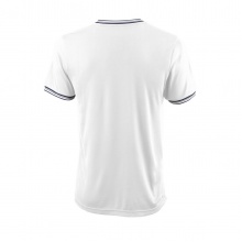 Wilson Tennis-Tshirt Team II High V-Neck weiss Herren